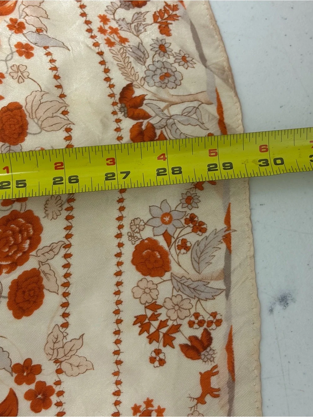 Japanese Floral Silk Scarf